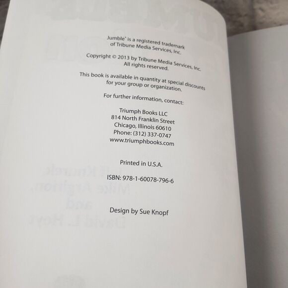 Lot of 3 Jumble Puzzle Book Word Games Brain Teaser Kingdom Explosion Vacation - Picture 6 of 16